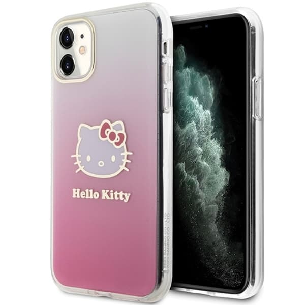 Hello Kitty iPhone 11/Xr Mobilskal Kitty On Bricks Graffiti - Vit