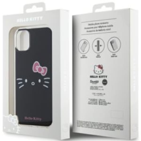 Hello Kitty iPhone 11/Xr Mobilskal Kitty Face - Svart