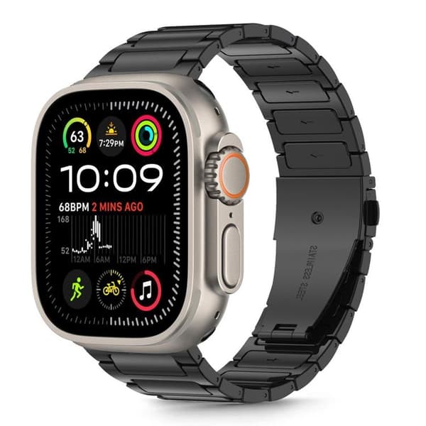 Tech-Protect Apple Watch (44/45/46/49mm) Armband Stainless Classic - Svart
