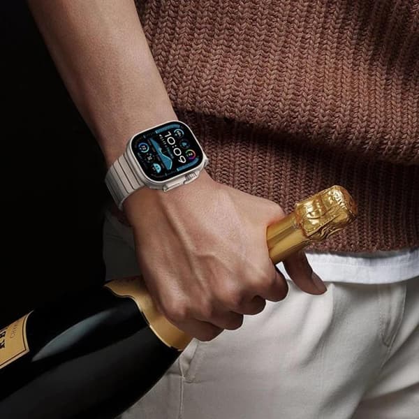 Tech-Protect Apple Watch (44/45/46/49mm) Armband Link - Svart