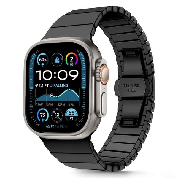 Tech-Protect Apple Watch (44/45/46/49mm) Armband Link - Svart