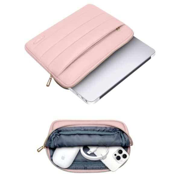 Tech-Protect Laptop 13-14" Datorfodral Puffy - Dusty Rosa