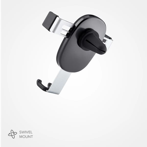 SBS Mobilhållare Ventilationsgaller Gravity - Svart