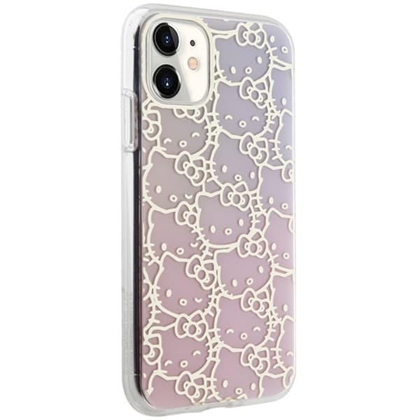 Hello Kitty iPhone 11/Xr Mobilskal Crowded Kitty Head - Rosa