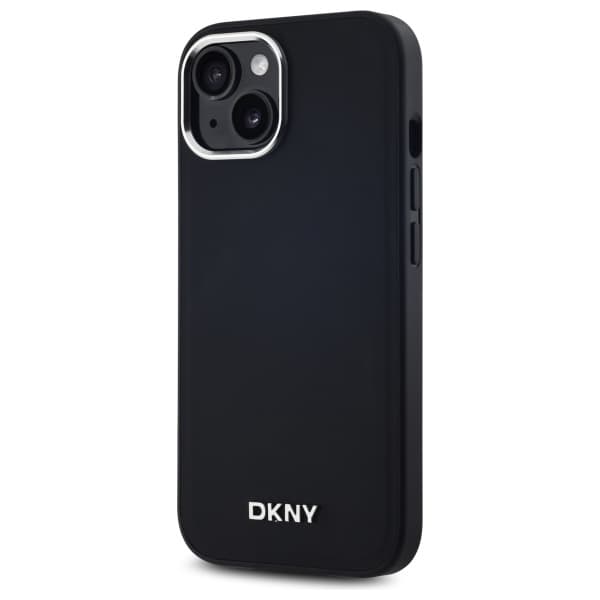 DKNY iPhone 14 Mobilskal MagSafe Plain Logo - Svart