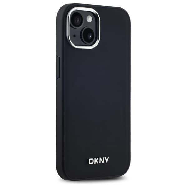 DKNY iPhone 14 Mobilskal MagSafe Plain Logo - Svart