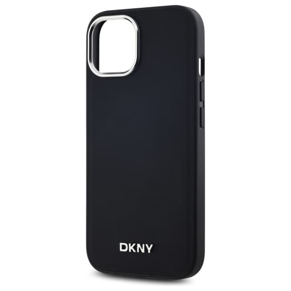 DKNY iPhone 14 Mobilskal MagSafe Plain Logo - Svart