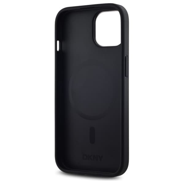 DKNY iPhone 14 Mobilskal MagSafe Plain Logo - Svart