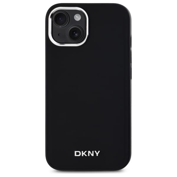 DKNY iPhone 14 Mobilskal MagSafe Plain Logo - Svart