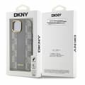 Miniatyrbild 5 av 5: DKNY iPhone 15 Mobilskal MagSafe Läder Checkered Mono - Beige