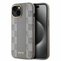 Miniatyrbild 1 av 5: DKNY iPhone 15 Mobilskal MagSafe Läder Checkered Mono - Beige