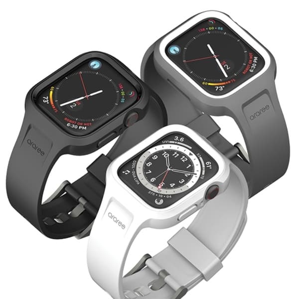 Araree Apple Watch (44/45mm) Skal/Armband Duple Pro - Grå