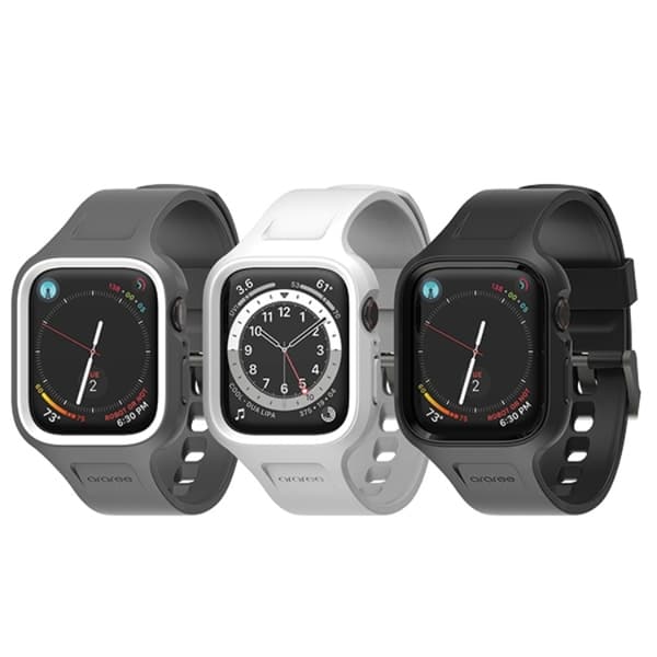 Araree Apple Watch (44/45mm) Skal/Armband Duple Pro - Vit