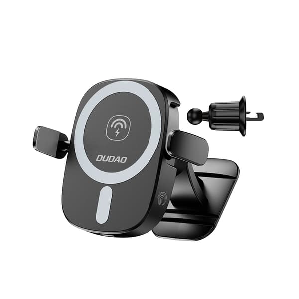 Dudao Mobilhållare Ventilationsgaller Med Inductive Laddare 15W - Svart