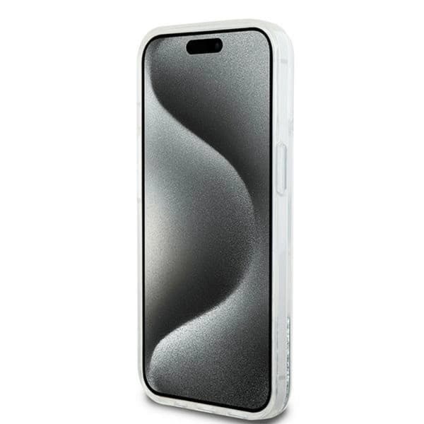 DKNY iPhone 14 Mobilskal Liquid Glitter Big Logo - Vit