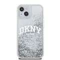 Miniatyrbild 2 av 8: DKNY iPhone 14 Mobilskal Liquid Glitter Big Logo - Vit