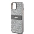 Miniatyrbild 6 av 8: DKNY iPhone 15/14 Plus Mobilskal Läder Mono Stripe & Metal Logo