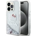 Miniatyrbild 1 av 5: Hello Kitty iPhone 13 Pro Max Mobilskal Liquid Glitter Charms - Silver