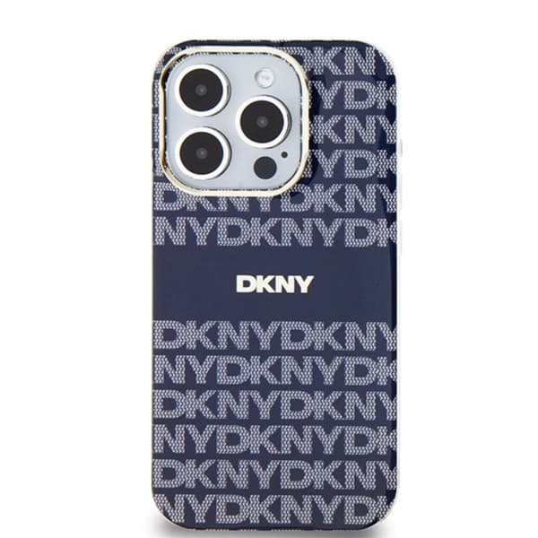DKNY iPhone 15 Pro Max Mobilskal Magsafe IML Mono & Stripe - Blå