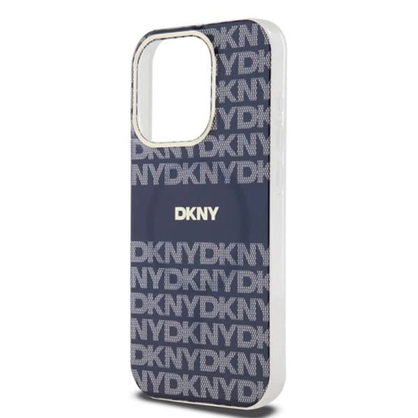 DKNY iPhone 15 Pro Max Mobilskal Magsafe IML Mono & Stripe - Blå