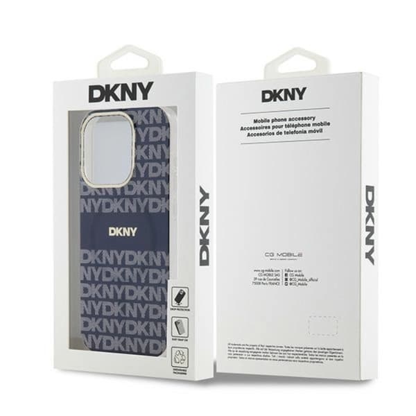 DKNY iPhone 15 Pro Max Mobilskal Magsafe IML Mono & Stripe - Blå