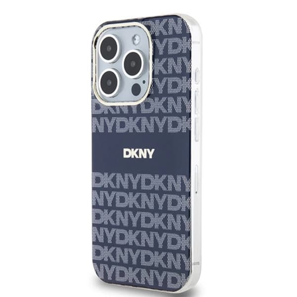 DKNY iPhone 15 Pro Max Mobilskal Magsafe IML Mono & Stripe - Blå