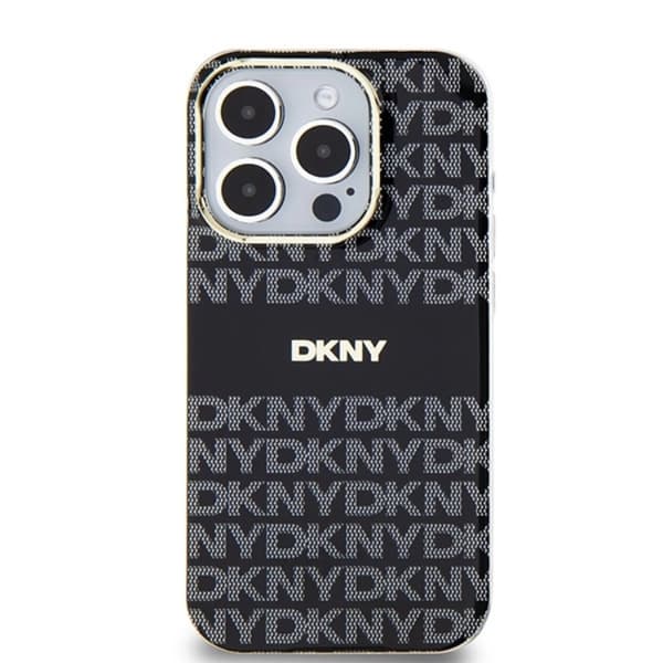 DKNY iPhone 13 Pro Max Mobilskal Magsafe IML Mono & Stripe - Svart