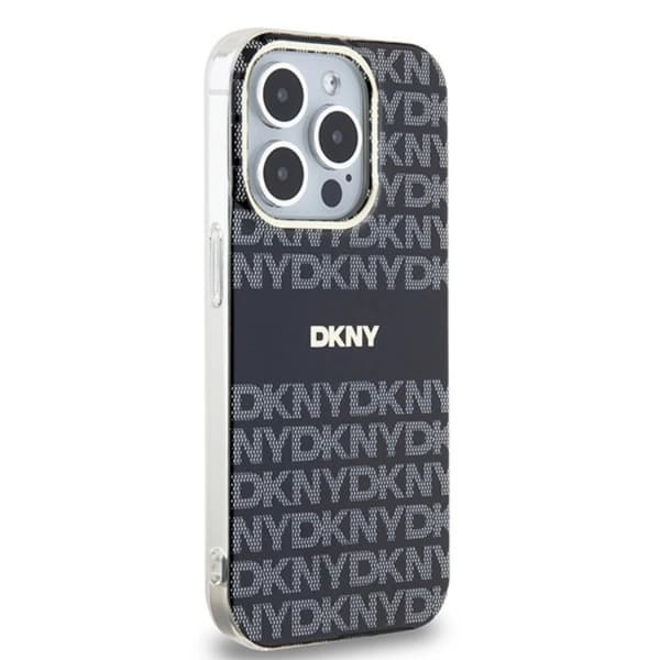 DKNY iPhone 13 Pro Max Mobilskal Magsafe IML Mono & Stripe - Svart