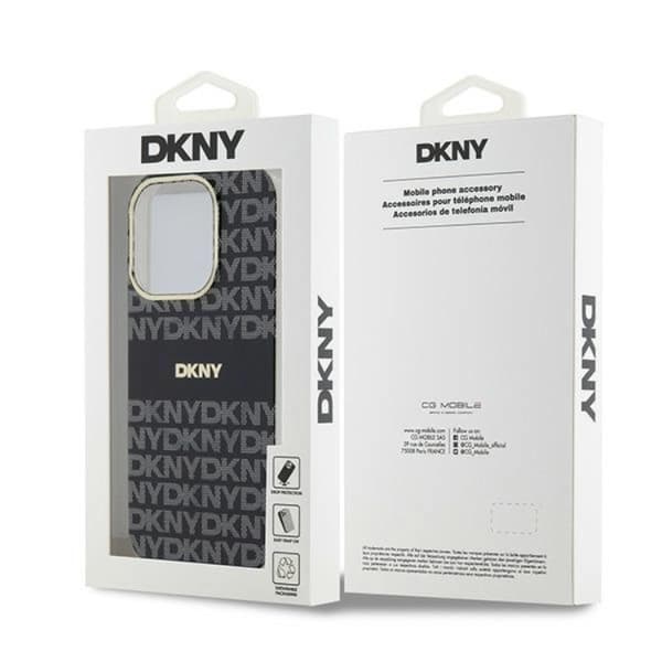 DKNY iPhone 13 Pro Max Mobilskal Magsafe IML Mono & Stripe - Svart