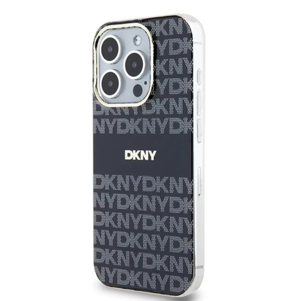 DKNY iPhone 13 Pro Max Mobilskal Magsafe IML Mono & Stripe - Svart
