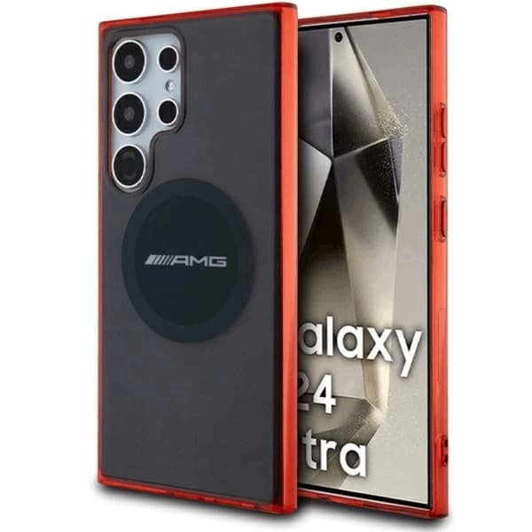 AMG Galaxy S24 Ultra Mobilskal MagSafe Transparent Bicolor - Svart