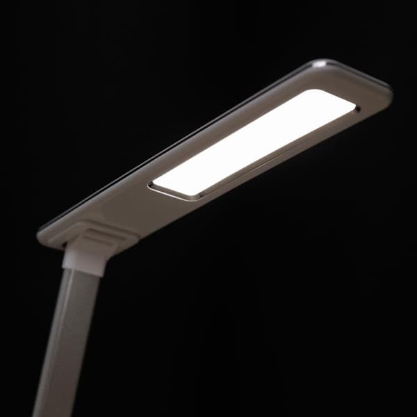 Huslog Lampa med Trådlös Laddare - Vit