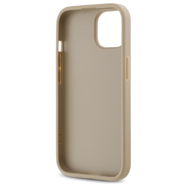 DKNY iPhone 15 Mobilskal Quilted Stack Logo - Beige