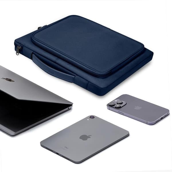 Tech-Protect Datorfodral 13"-14" Basic - Marinblå