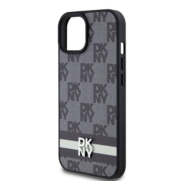 DKNY Galaxy S24 Ultra Mobilskal Läder Checkered Mono Pattern
