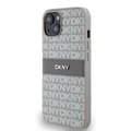 Miniatyrbild 3 av 8: DKNY iPhone 14/15/13 Mobilskal Läder Mono Stripe & Metal Logo
