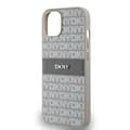 Miniatyrbild 6 av 8: DKNY iPhone 14/15/13 Mobilskal Läder Mono Stripe & Metal Logo