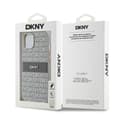 Miniatyrbild 8 av 8: DKNY iPhone 14/15/13 Mobilskal Läder Mono Stripe & Metal Logo