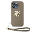 Miniatyrbild 2 av 7: DKNY iPhone 15 Pro Mobilskal Wrist Strap Stock Logo - Beige