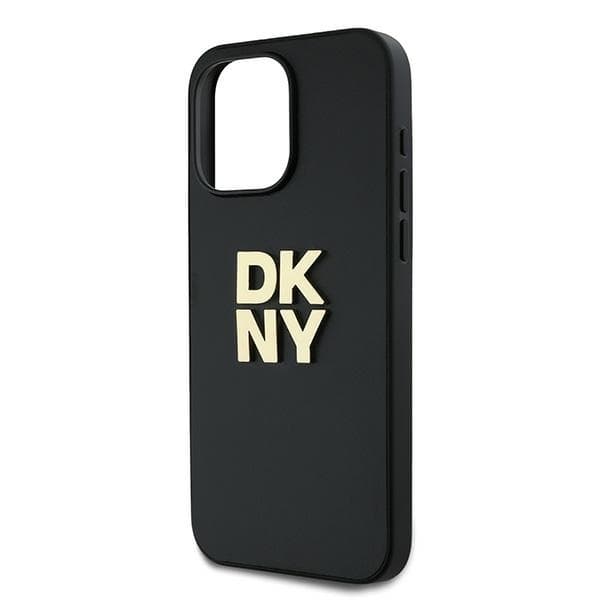 DKNY iPhone 14 Pro Max Mobilskal Wrist Strap Stock Logo - Svart