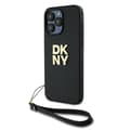 Miniatyrbild 1 av 8: DKNY iPhone 14 Pro Max Mobilskal Wrist Strap Stock Logo - Svart