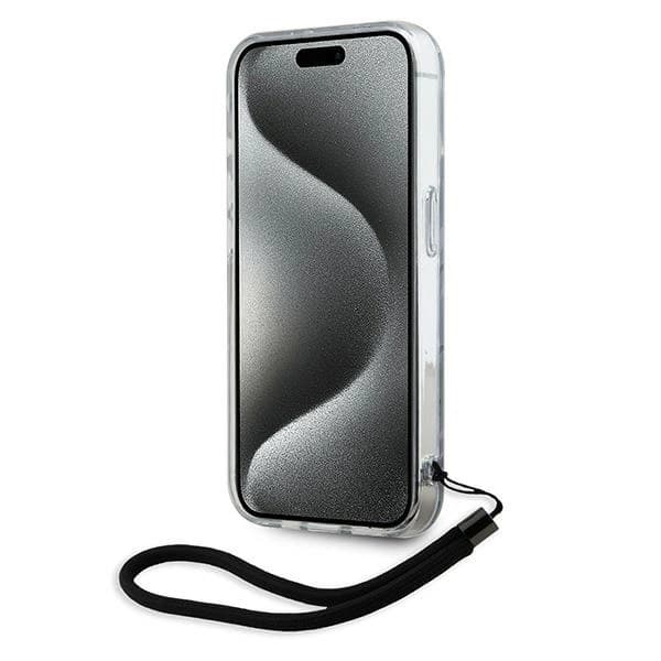 Karl Lagerfeld iPhone 15 Pro Max Mobilskal Zebra Med Sladd - Lila