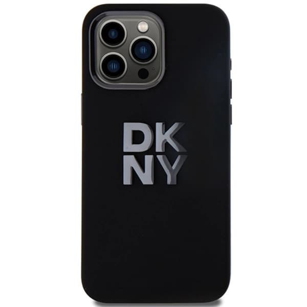 DKNY iPhone 15 Pro Max Mobilskal Liquid Silikon Metal Logo