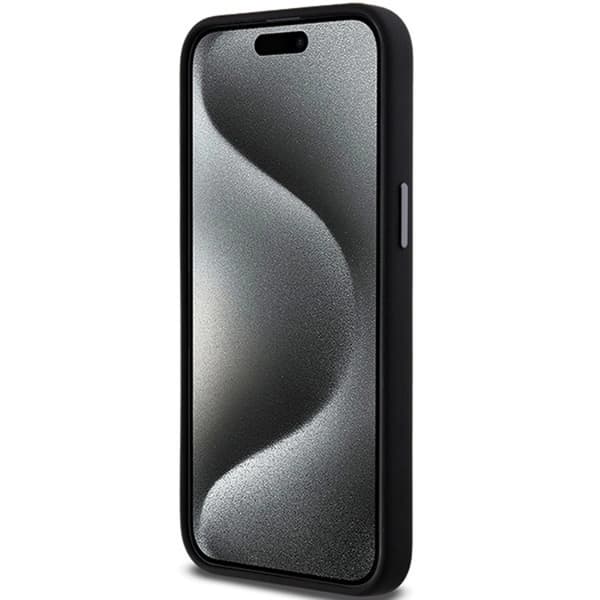 DKNY iPhone 15 Pro Max Mobilskal Liquid Silikon Metal Logo