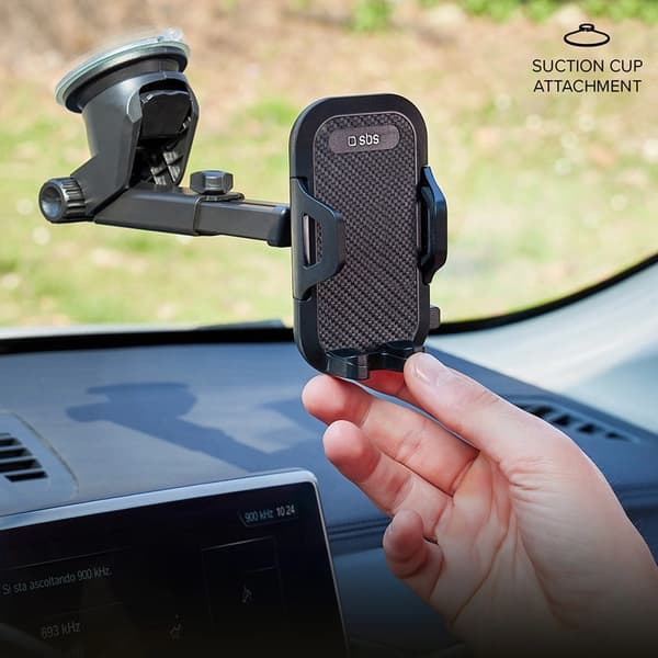 SBS Mobilhållare Instrumentbrädan Med Suction Cup - Svart