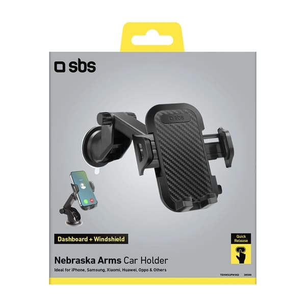 SBS Mobilhållare Instrumentbrädan Med Suction Cup - Svart