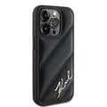 Miniatyrbild 4 av 8: Karl Lagerfeld iPhone 15 Pro Max Mobilskal Quilted Script - Svart