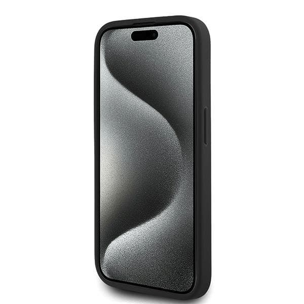 Karl Lagerfeld iPhone 15 Pro Max Mobilskal Quilted Script - Svart