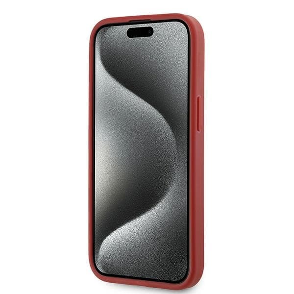 Karl Lagerfeld iPhone 15/14/13 Mobilskal Quilted Script - Röd