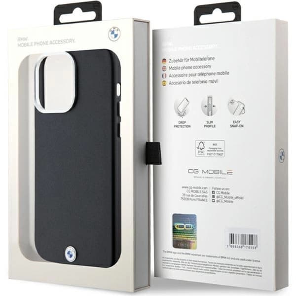 BMW iPhone 15 Pro Mobilskal Magsafe Signature Wrapped Metal